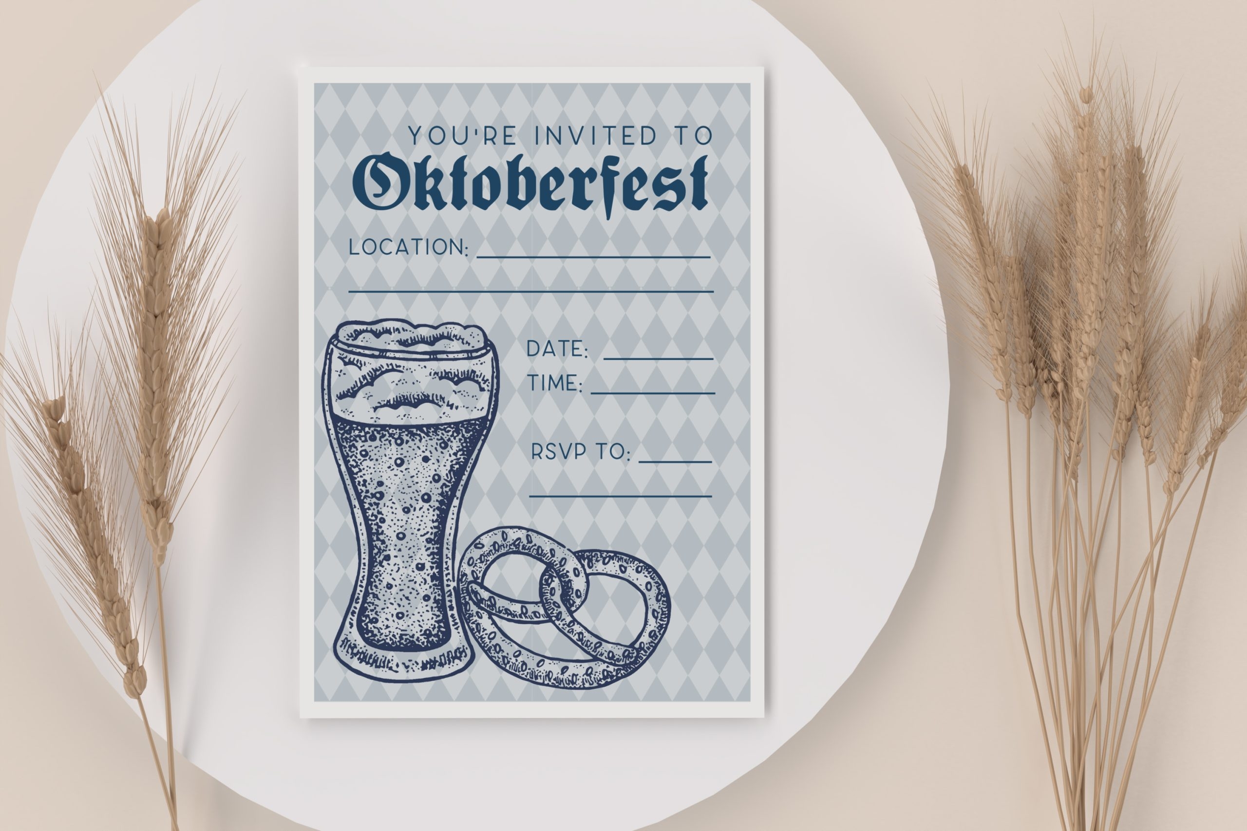 Free Printable Oktoberfest Invitations Templates