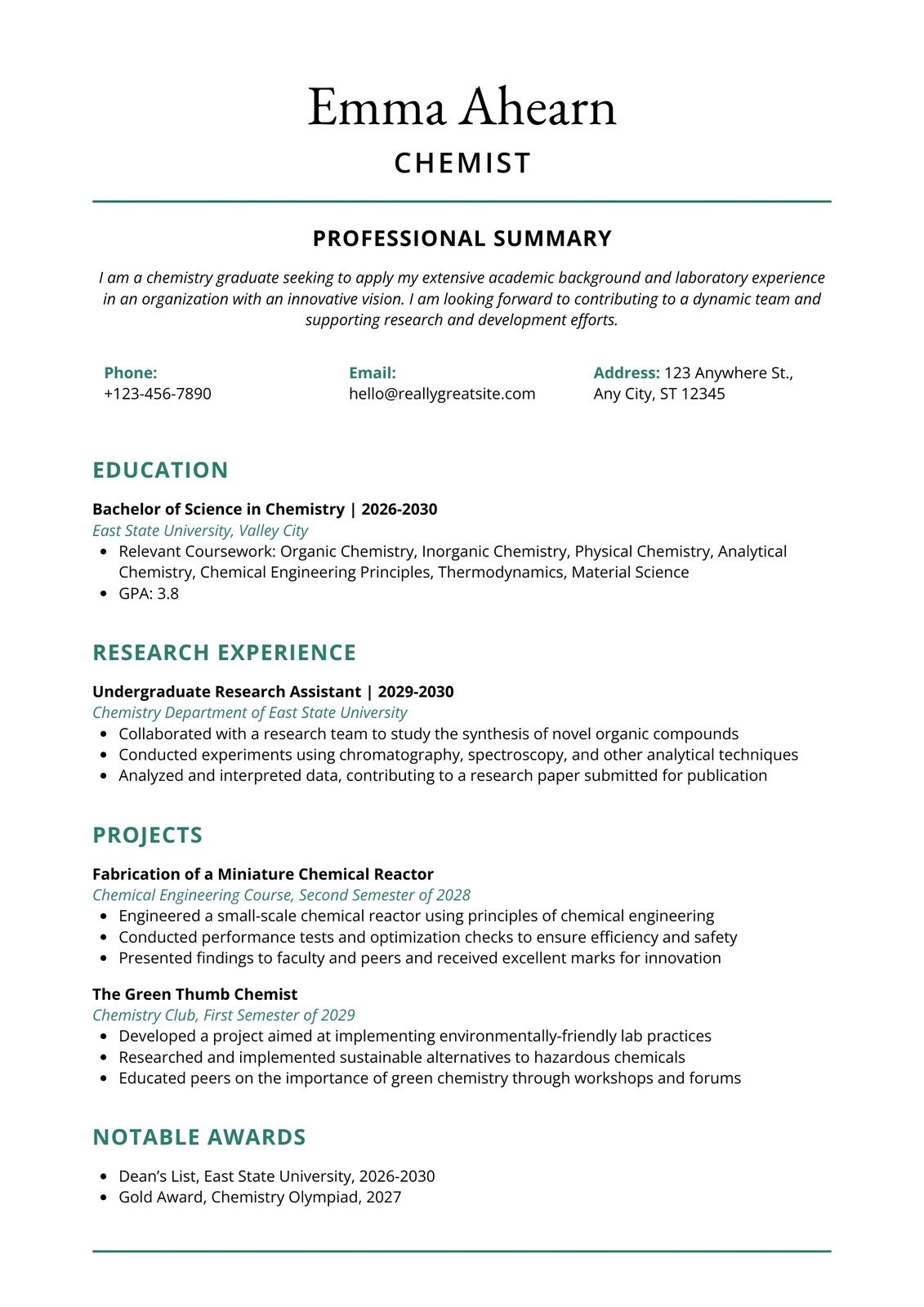 Free Online Resume Templates Printable