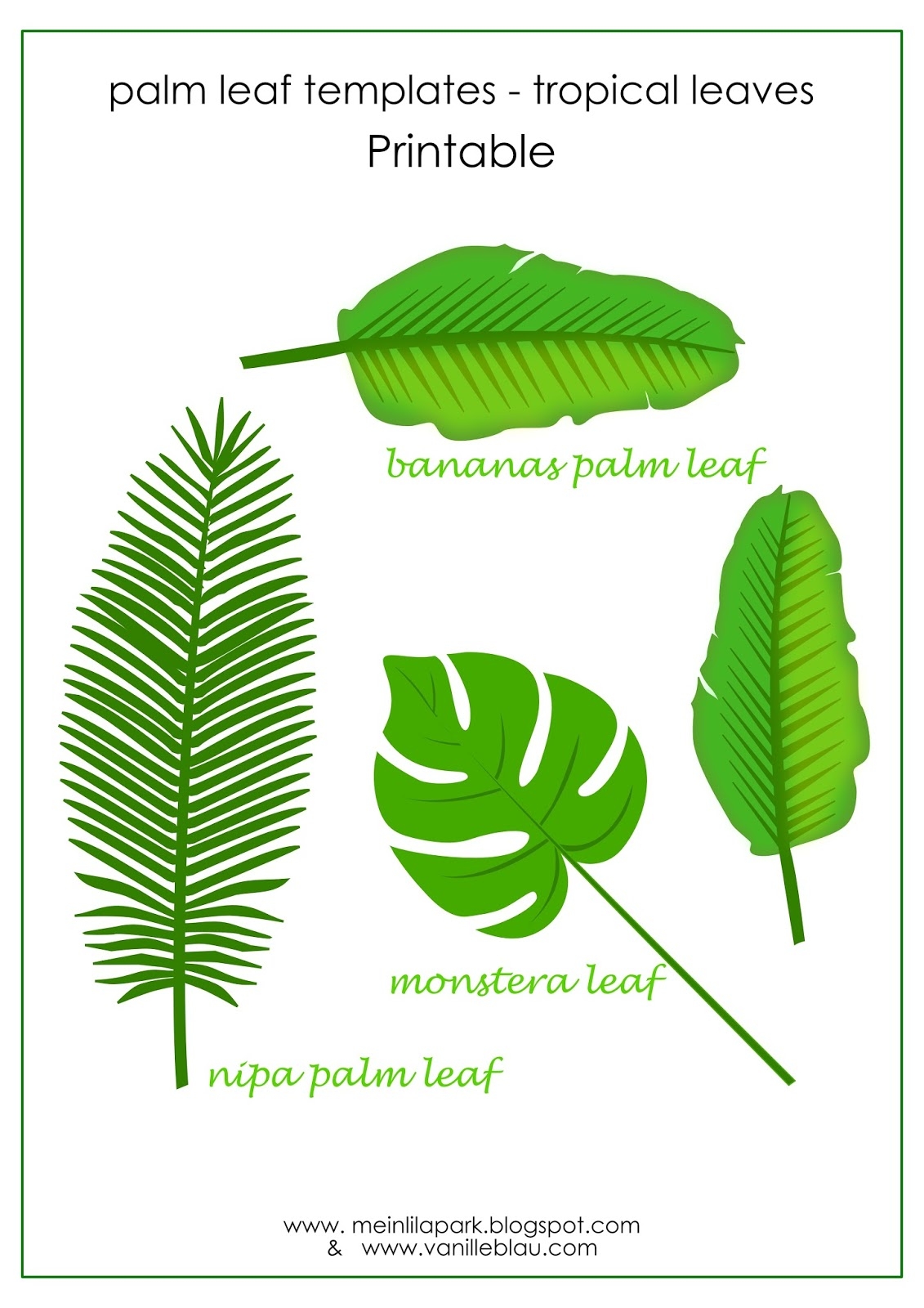 Free Printable Tropical Leaf Page Marker Lesezeichen Freebie Free Printable Tropical Leaf Page Marker Lesezeichen Freebie