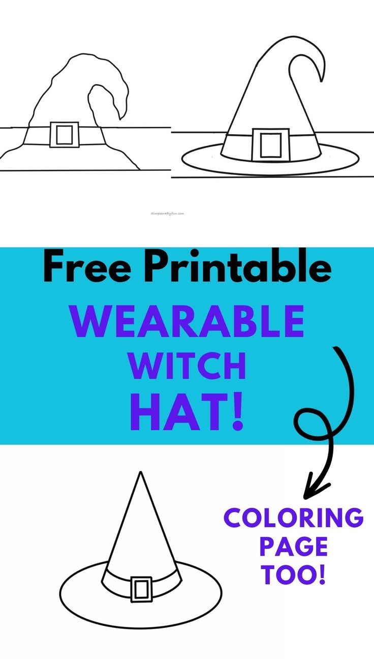 Free Printable Witch Hat Templates