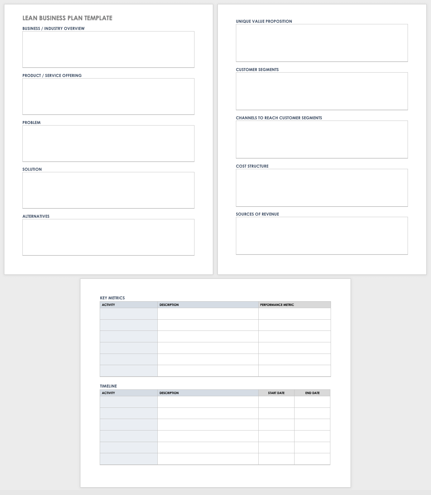 Business Plan Template Free Printable Business Plan Template Free Printable