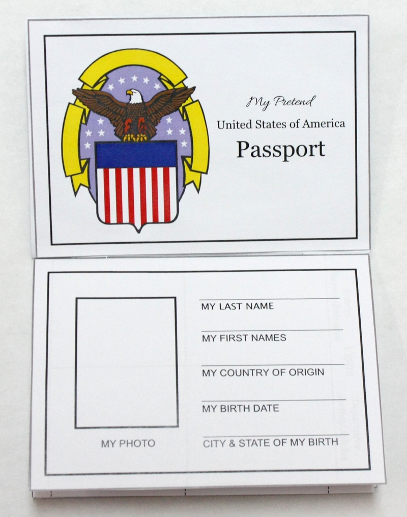 Free Travel Printables For Kids Pretend Passport Free Travel Printables For Kids Pretend Passport