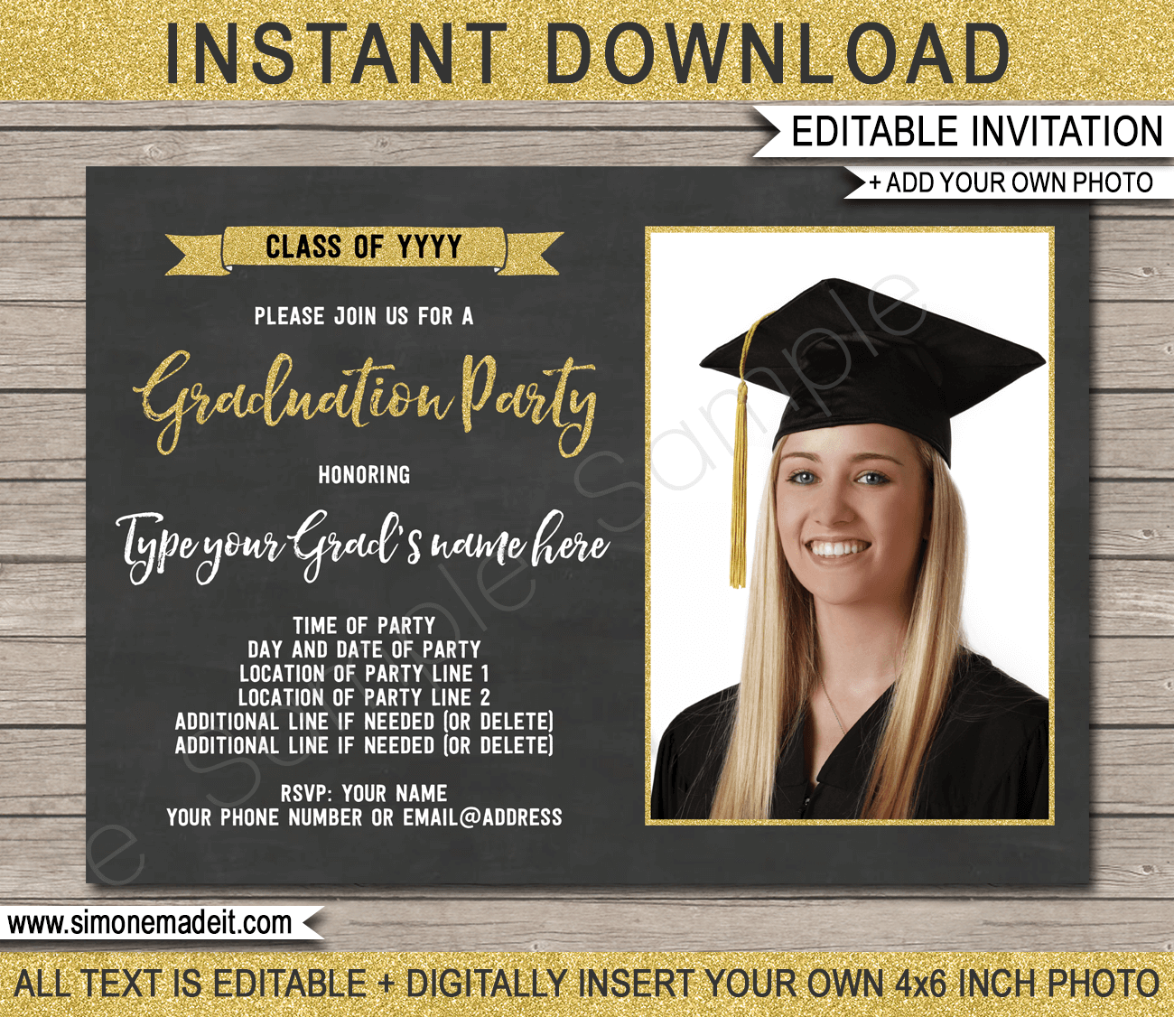 Free Graduation Invitation Templates Printable Free Graduation Invitation Templates Printable