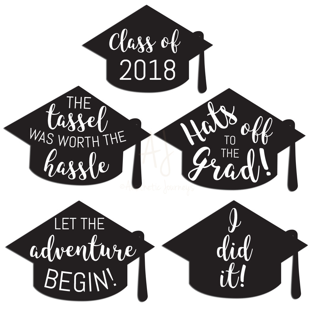 Free Printable 2018 Graduation Shape Template