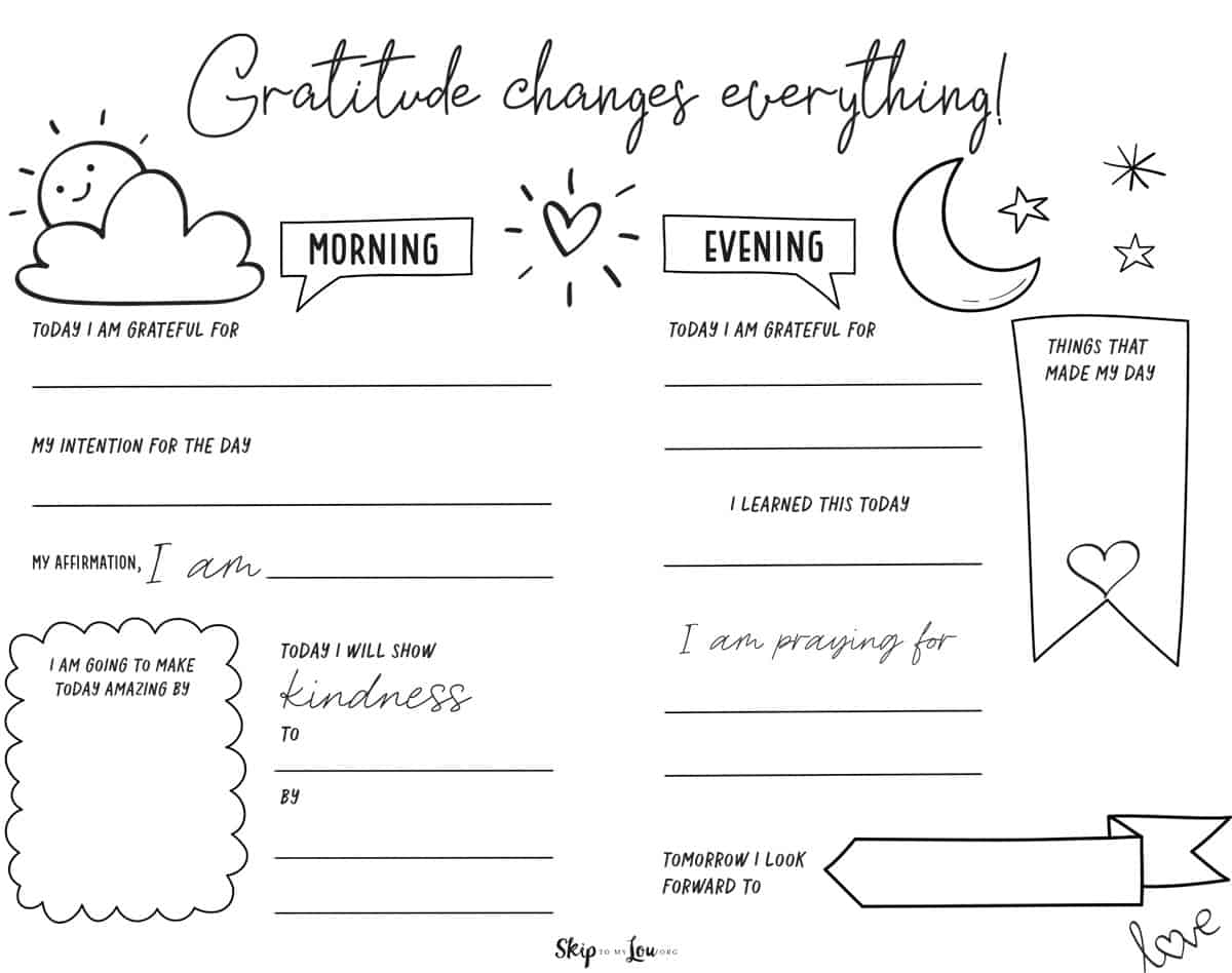 Gratitude Journal Template Skip To My Lou Gratitude Journal Template Skip To My Lou