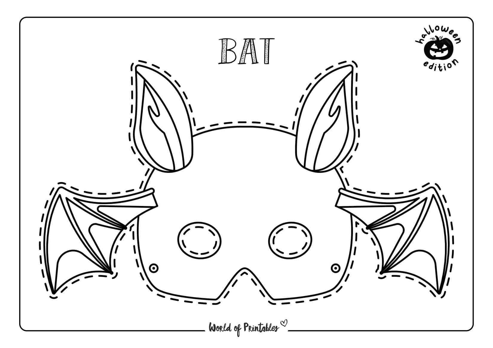 Halloween Mask Printables World Of Printables Halloween Mask Printables World Of Printables