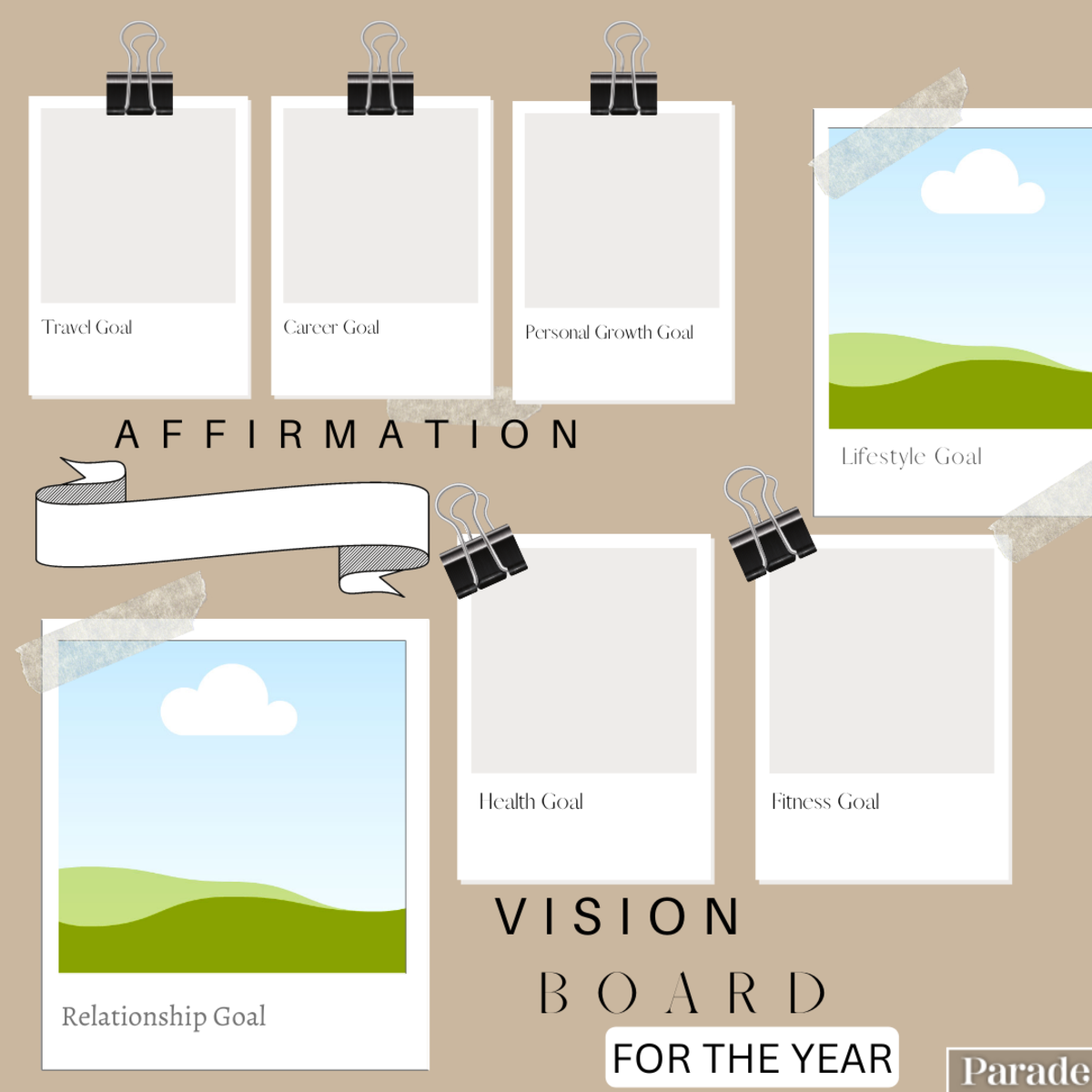 Printable Vision Board Templates Free