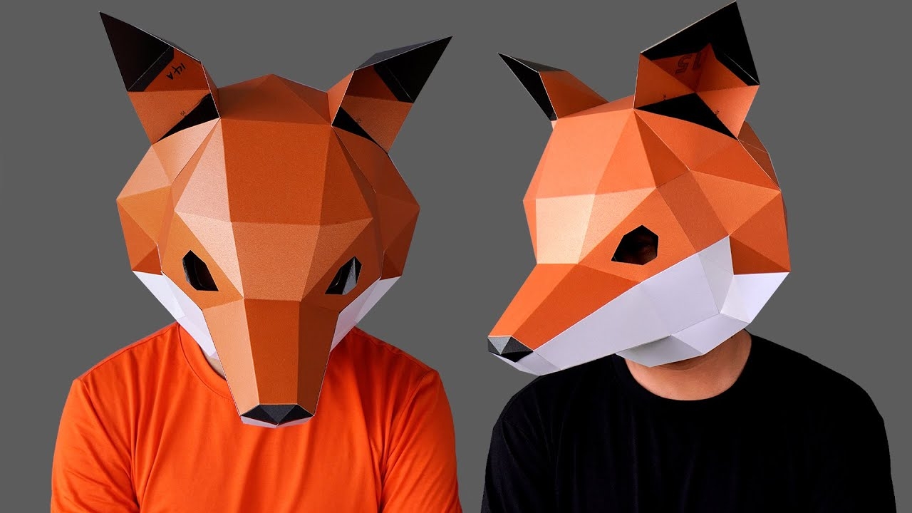 How To Make Fox Mask Low Poly Fox Mask Papercraft Mask Template And Animal Mask By 3dfancy YouTube How To Make Fox Mask Low Poly Fox Mask Papercraft Mask Template And Animal Mask By 3dfancy YouTube