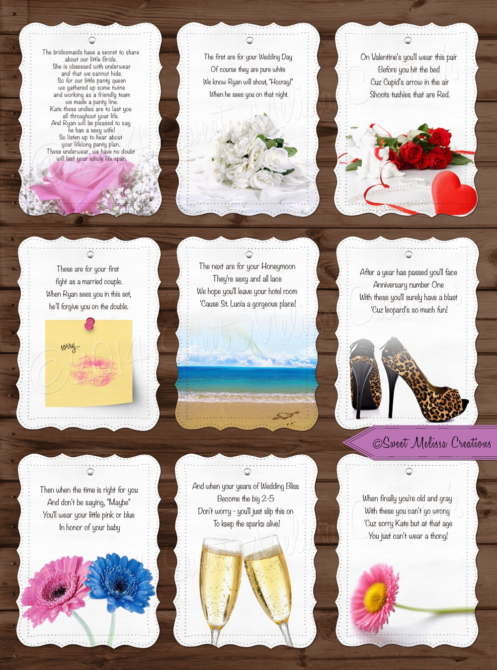 Panty Poem Template Free Printable