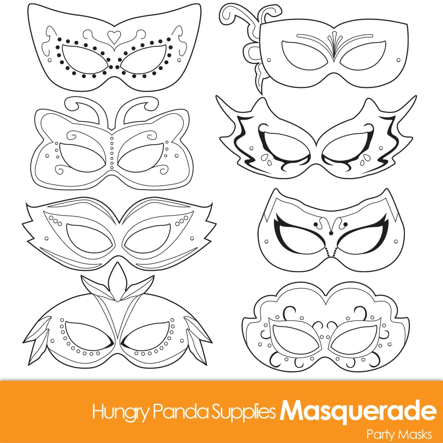 Free Printable Masquerade Mask Template
