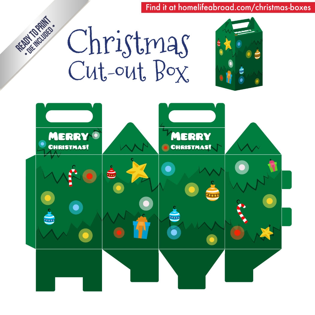 Mega Collection Of 38 DIY Christmas Boxes With Downloadable Ready to Print Templates Part 1 Home Life Abroad
