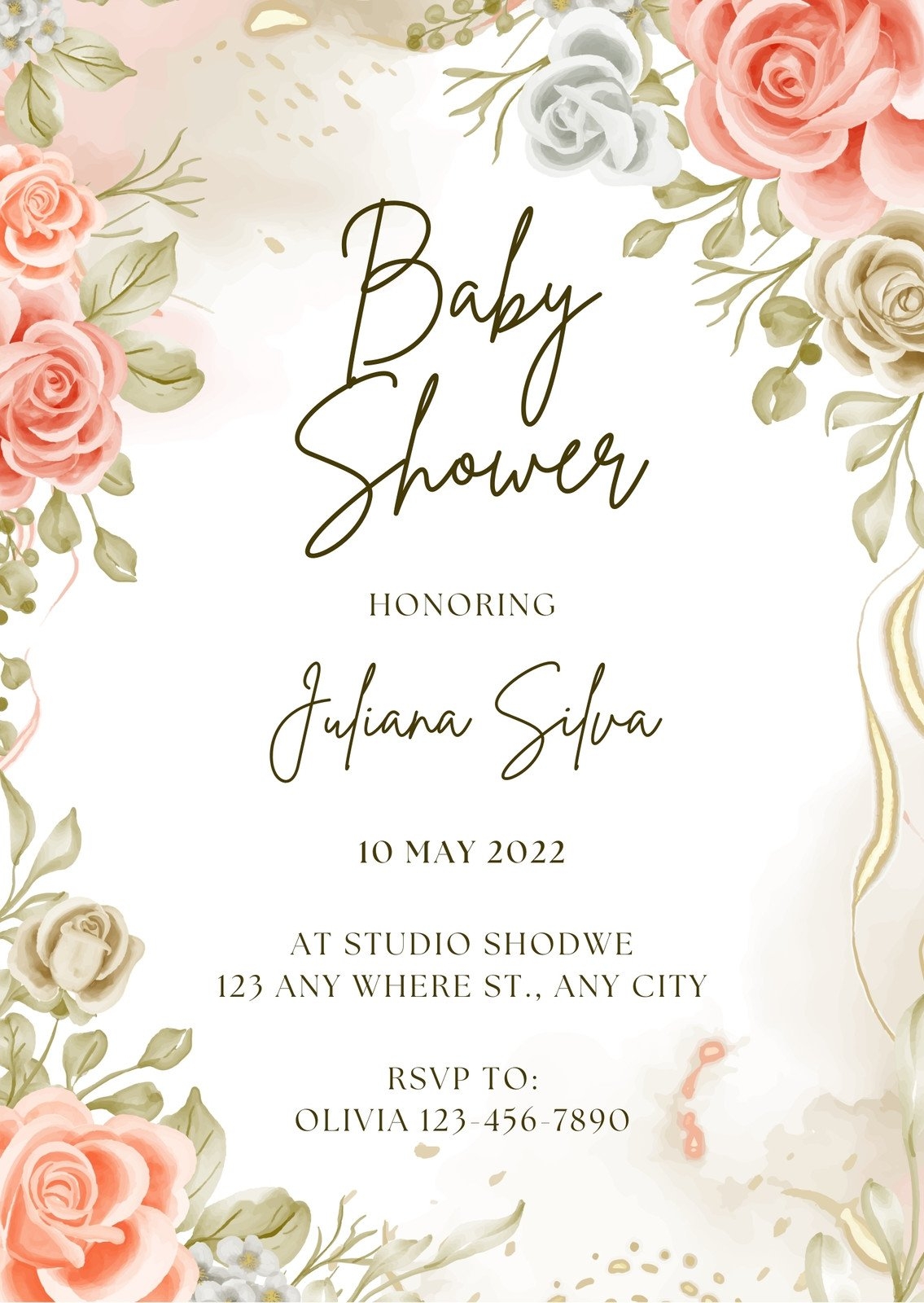 Page 2 Free Custom Printable Baby Shower Invitation Templates Canva