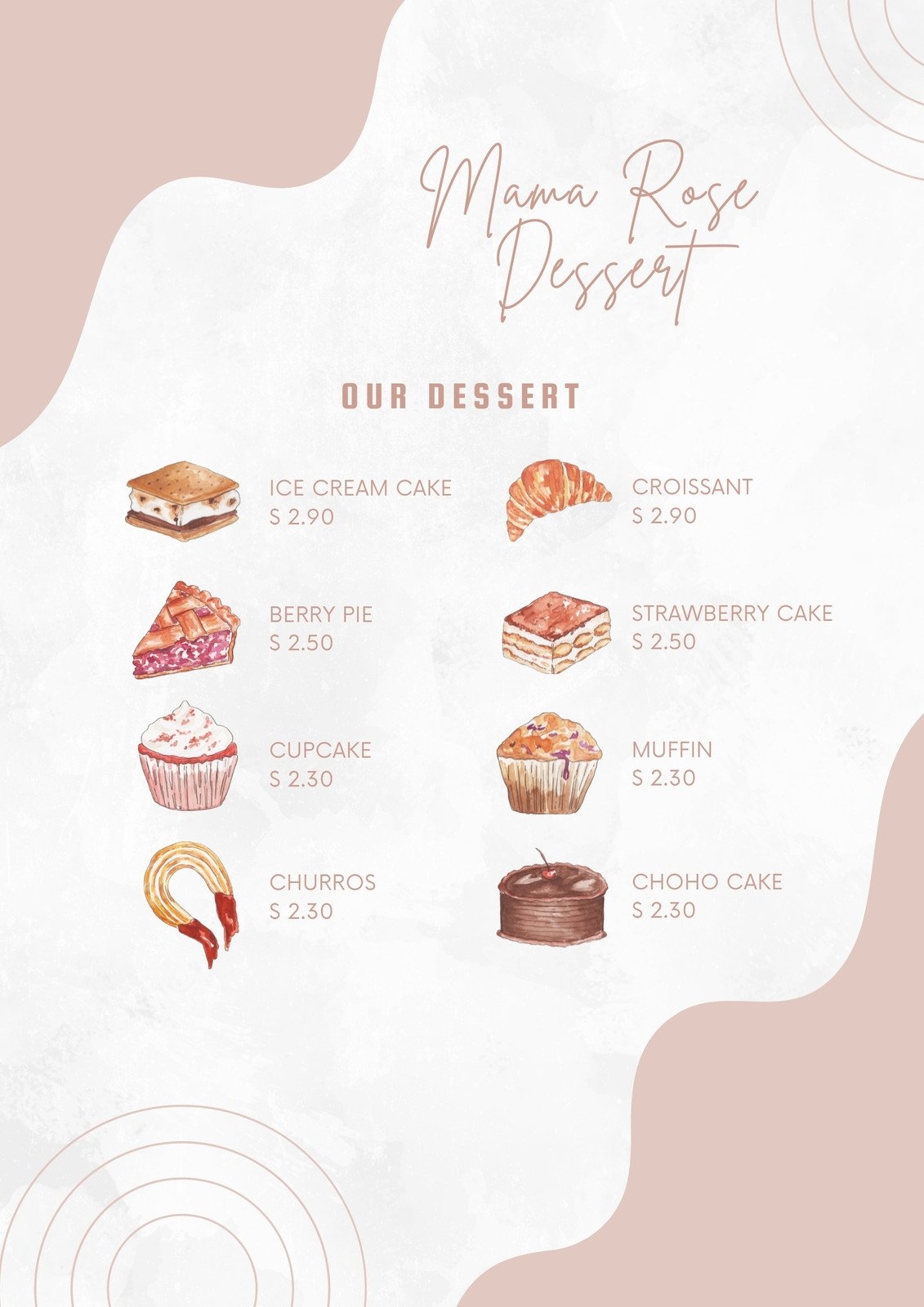 Page 4 Free Printable Editable Dessert Menu Templates Canva Page 4 Free Printable Editable Dessert Menu Templates Canva