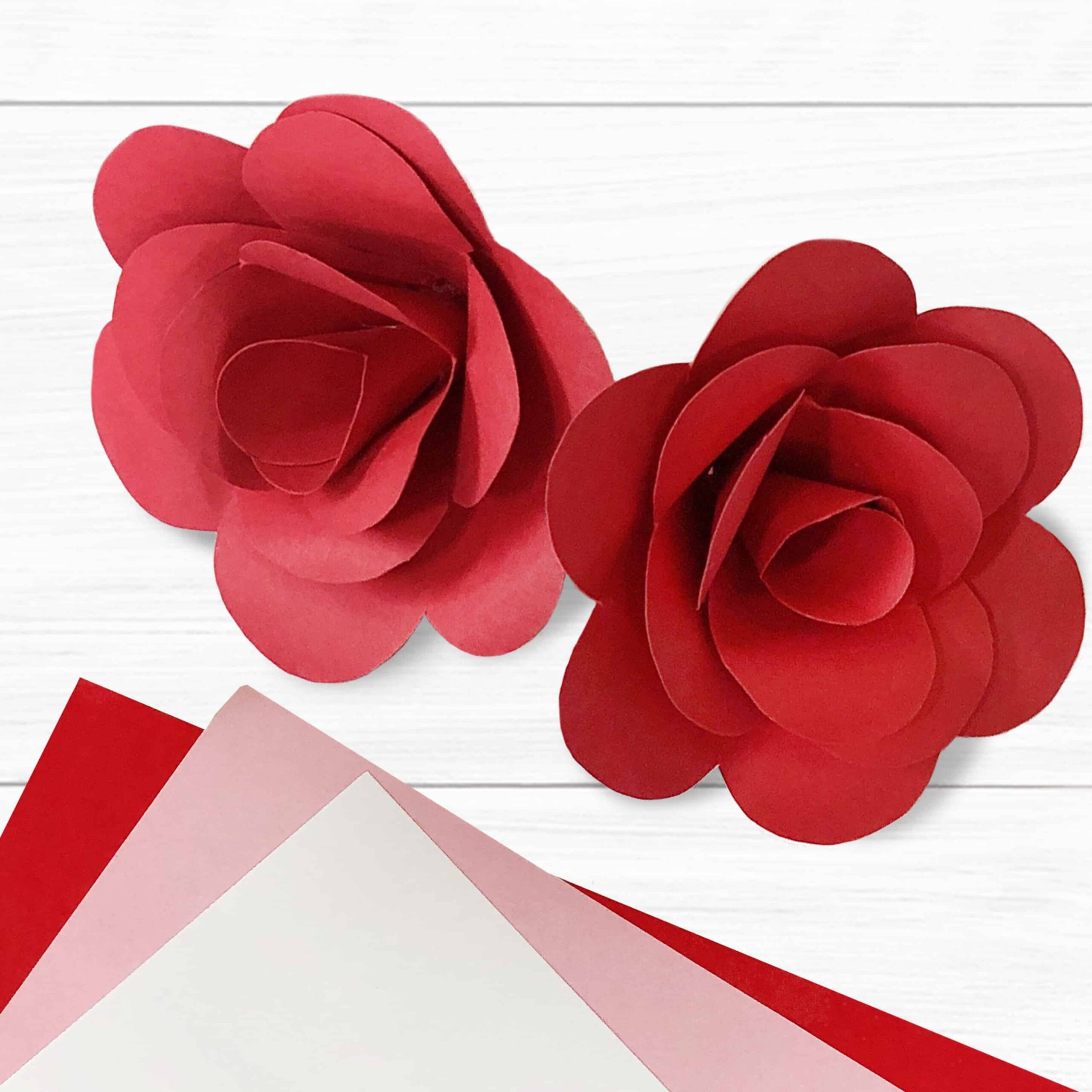 Free Printable Paper Rose Templates Free Printable Paper Rose Templates