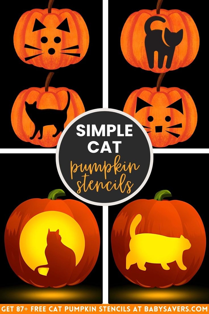 Cat Pumpkin Template Printable Free Cat Pumpkin Template Printable Free