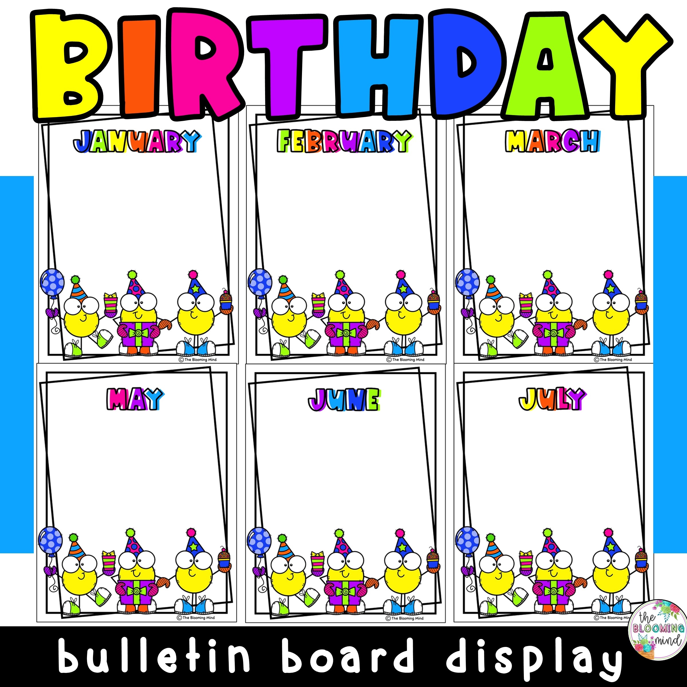 Printable Birthday Bulletin Board Printable Party Favors