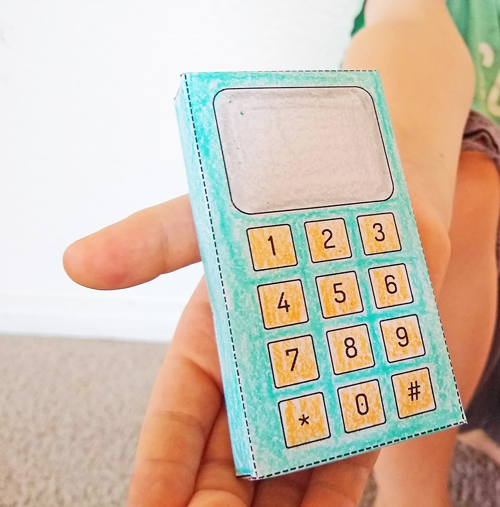 Free Printable Cell Phone Template