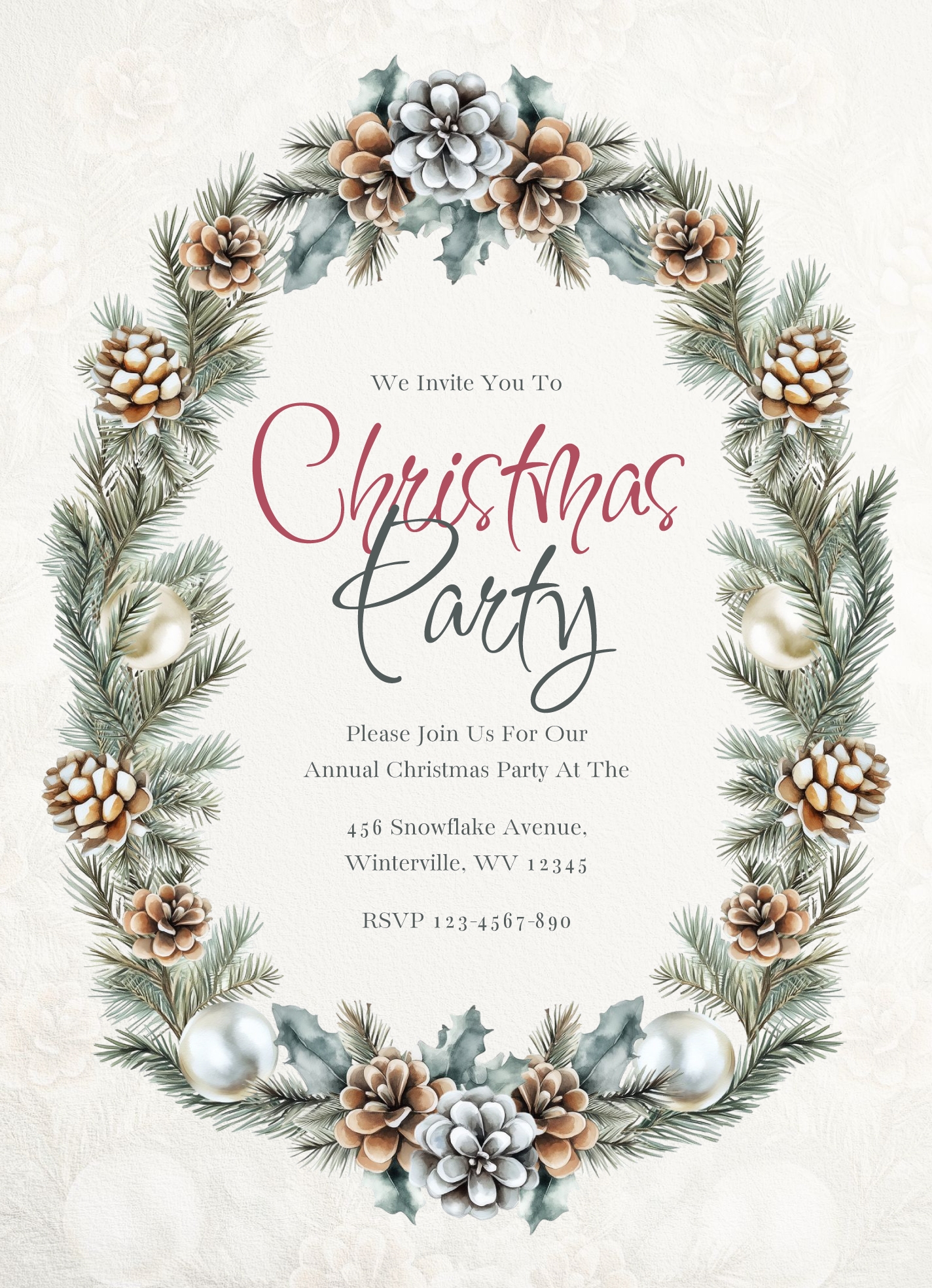 Free Printable Christmas Invitation Templates Free Printable Christmas Invitation Templates