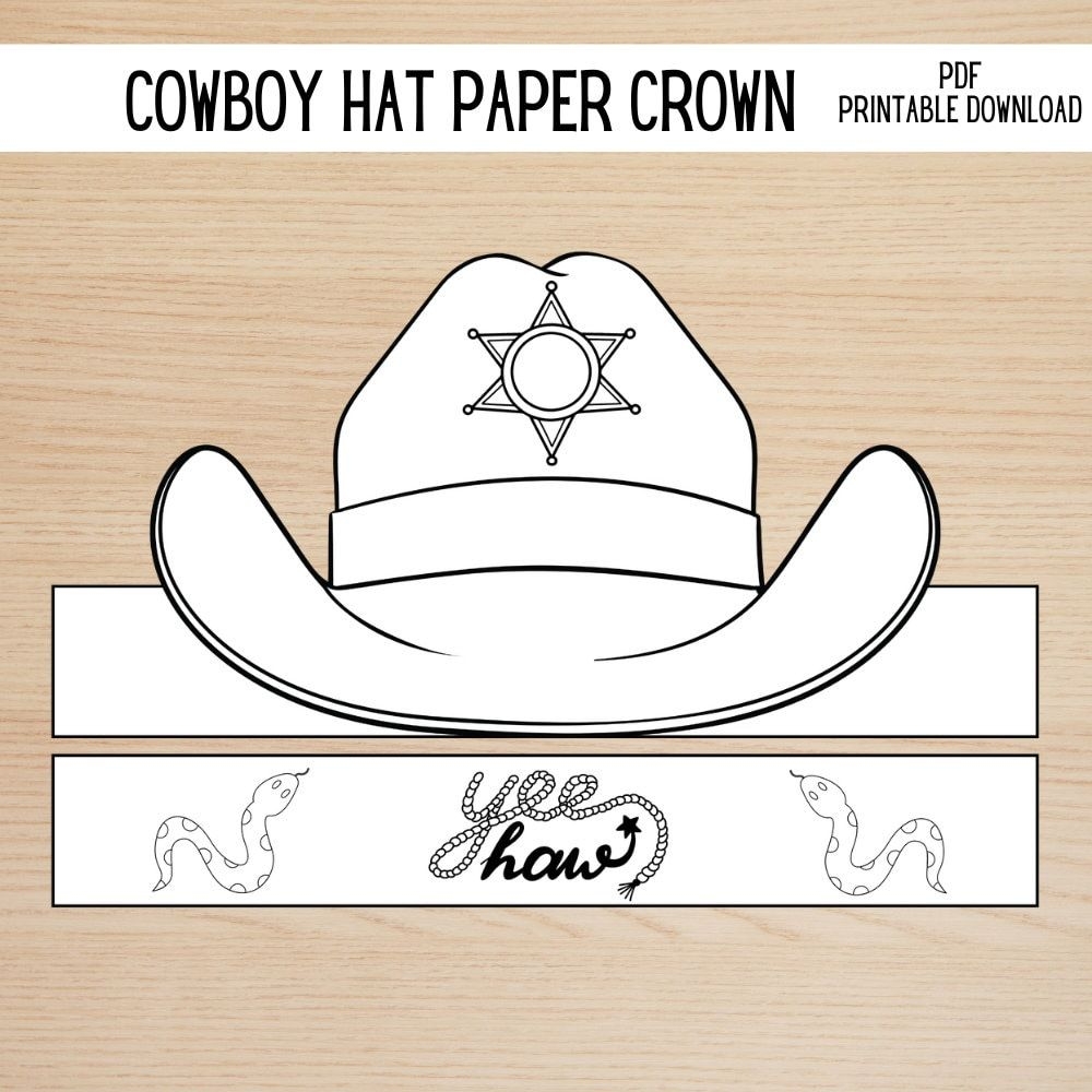 Free Printable Cowboy Hat Templates