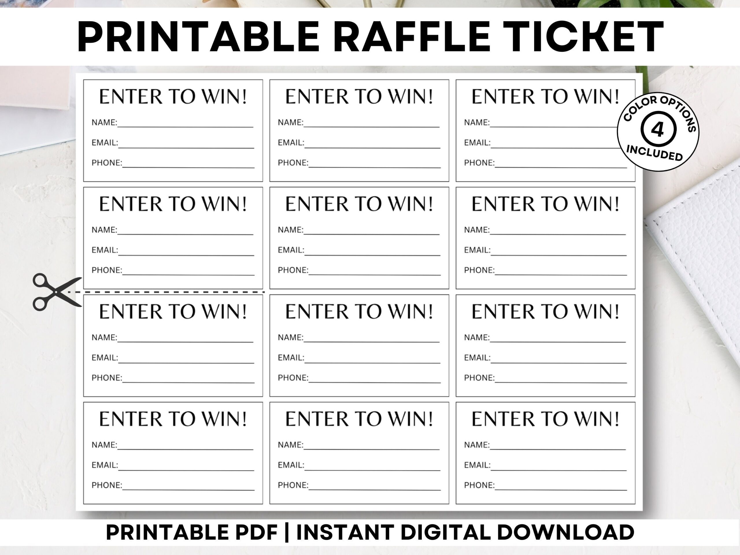 Free Printable Raffle Ticket Template