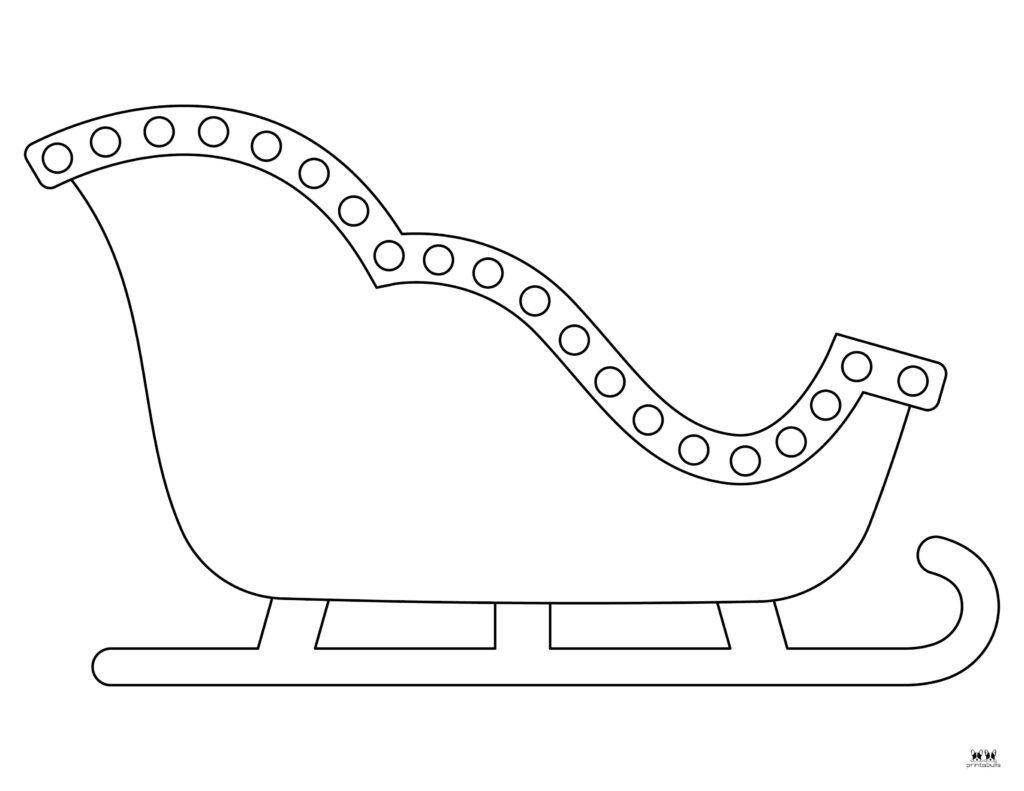 Santa Sleigh Coloring Pages Templates Printabulls Santa Sleigh Coloring Pages Templates Printabulls