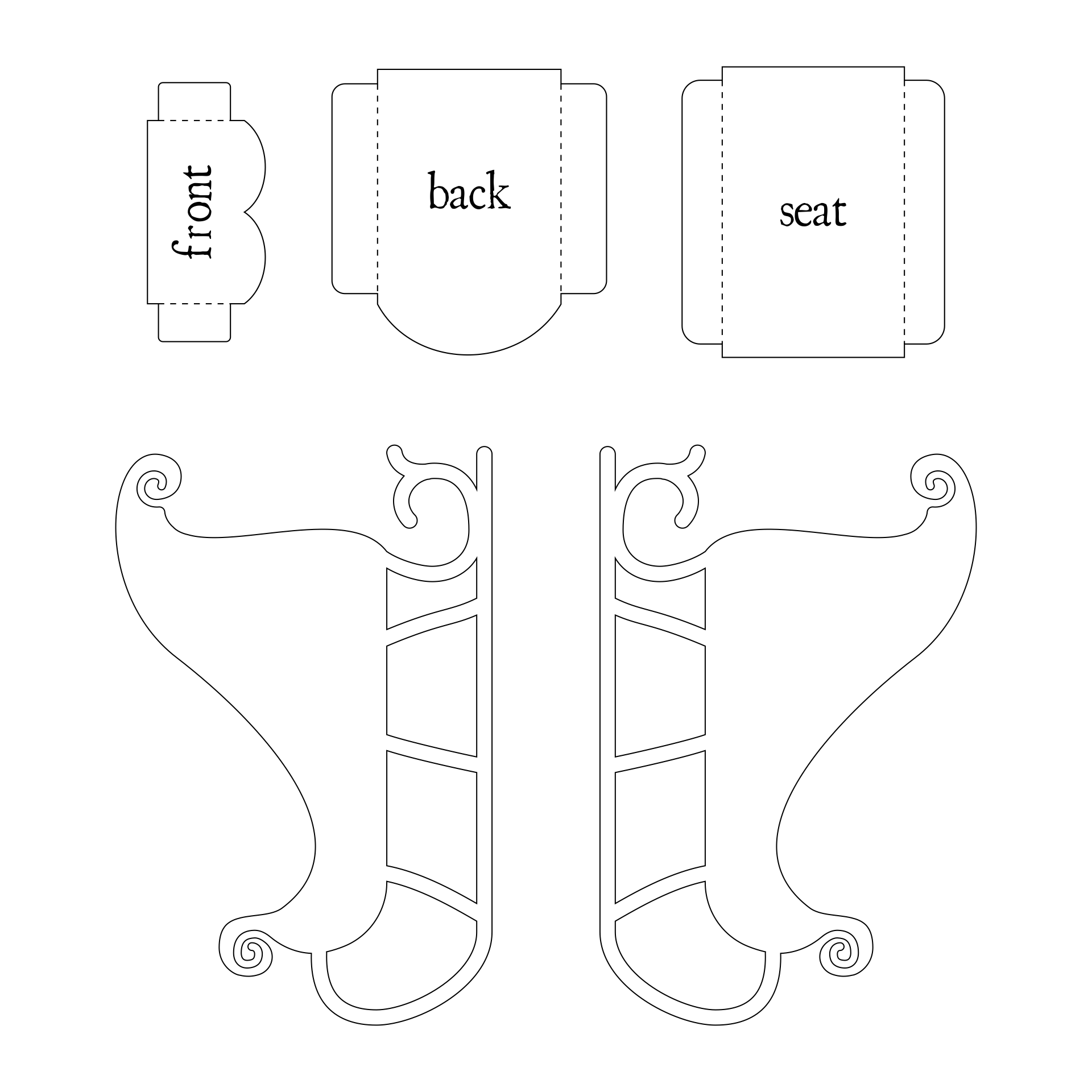 Santa Sleigh Diy Cardboard Santa Sleigh Diy Cardboard