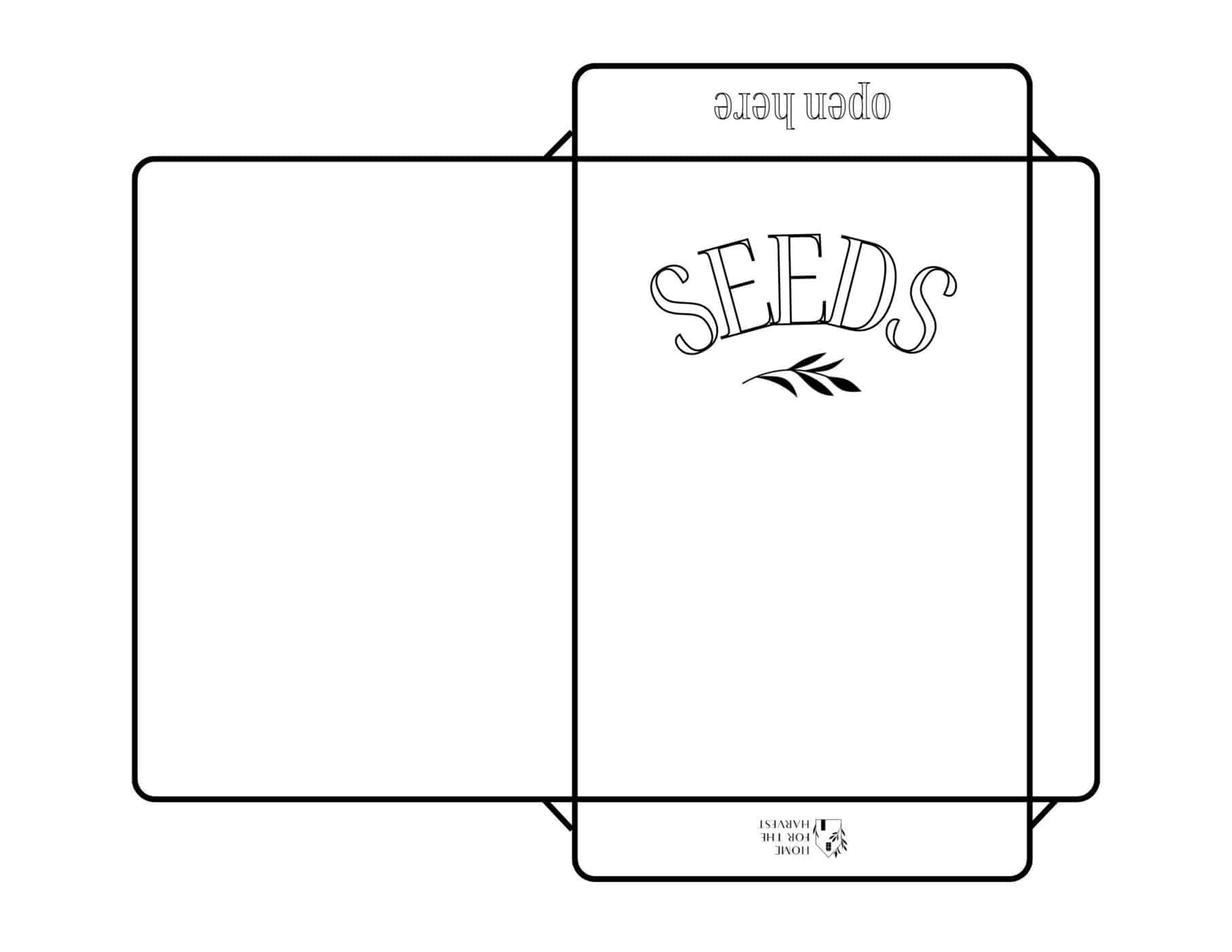 Free Printable Seed Packets Templates