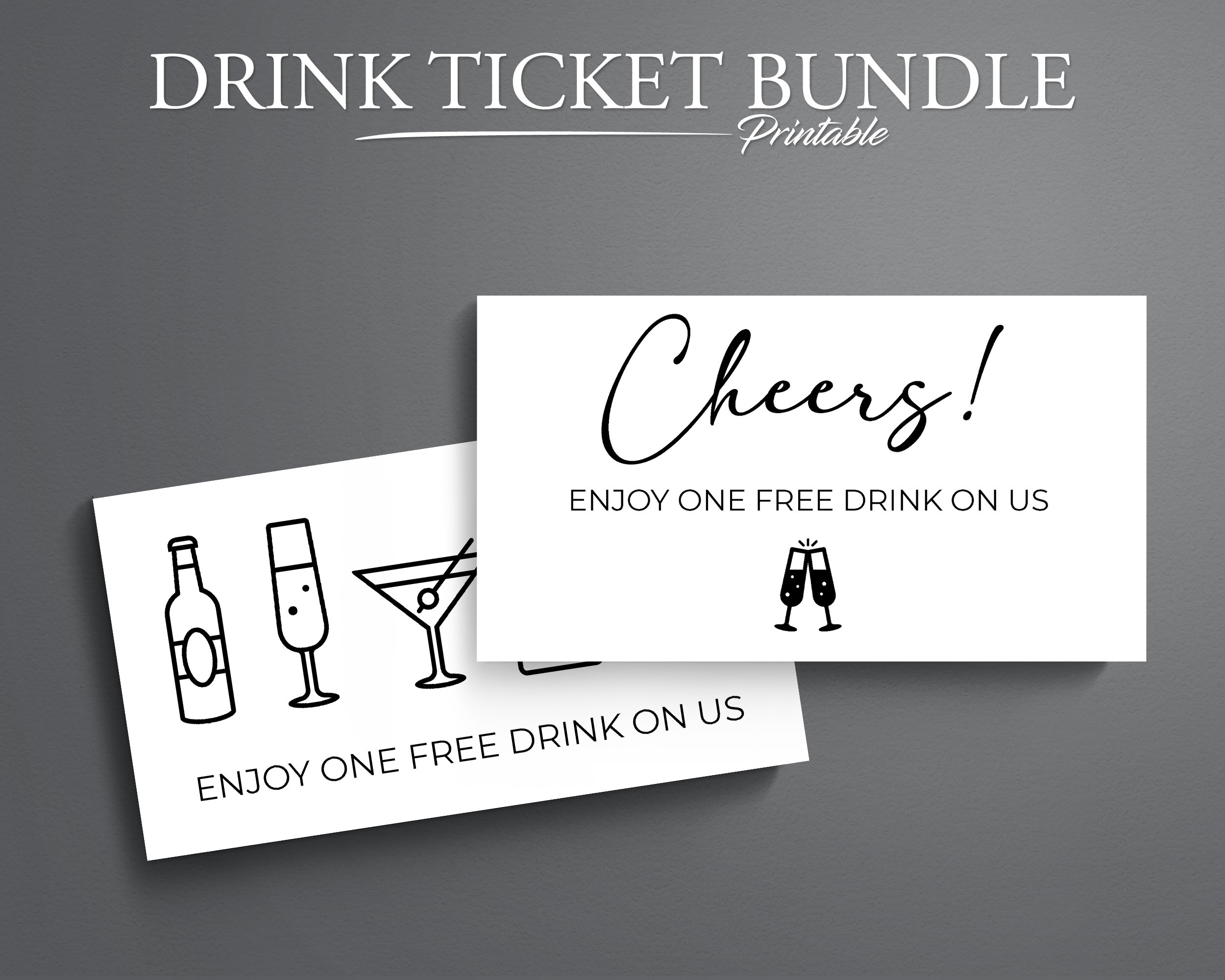 Set Of 5 Printable Drink Ticket Templates For Weddings And Parties Drink Voucher Drink Coupon Bar Coupon Etsy Set Of 5 Printable Drink Ticket Templates For Weddings And Parties Drink Voucher Drink Coupon Bar Coupon Etsy
