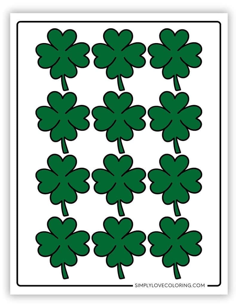 Free Printable Green Shamrock Templates Free Printable Green Shamrock Templates