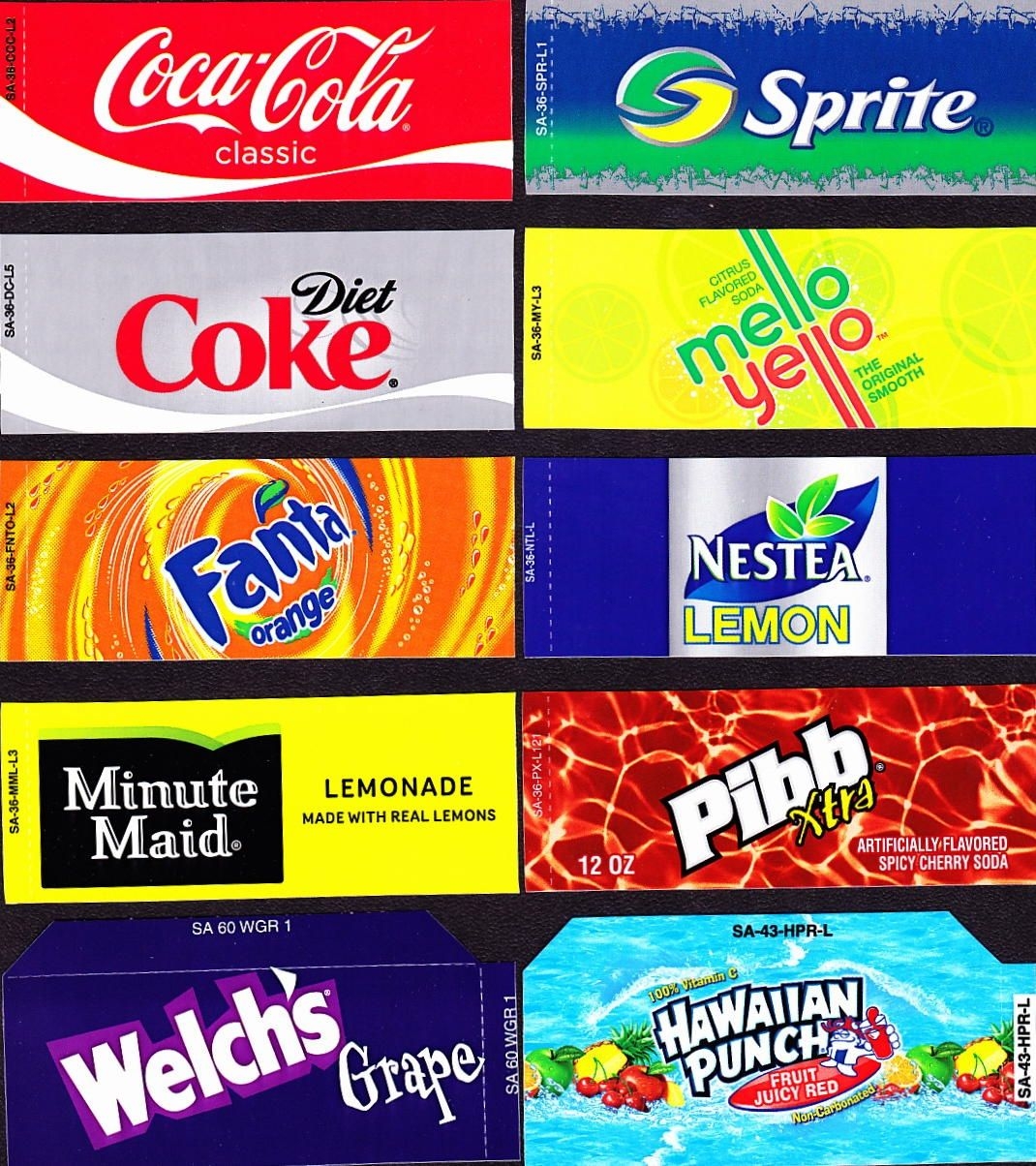 Soda Machine Labels 10 Free PDF Printables Printablee
