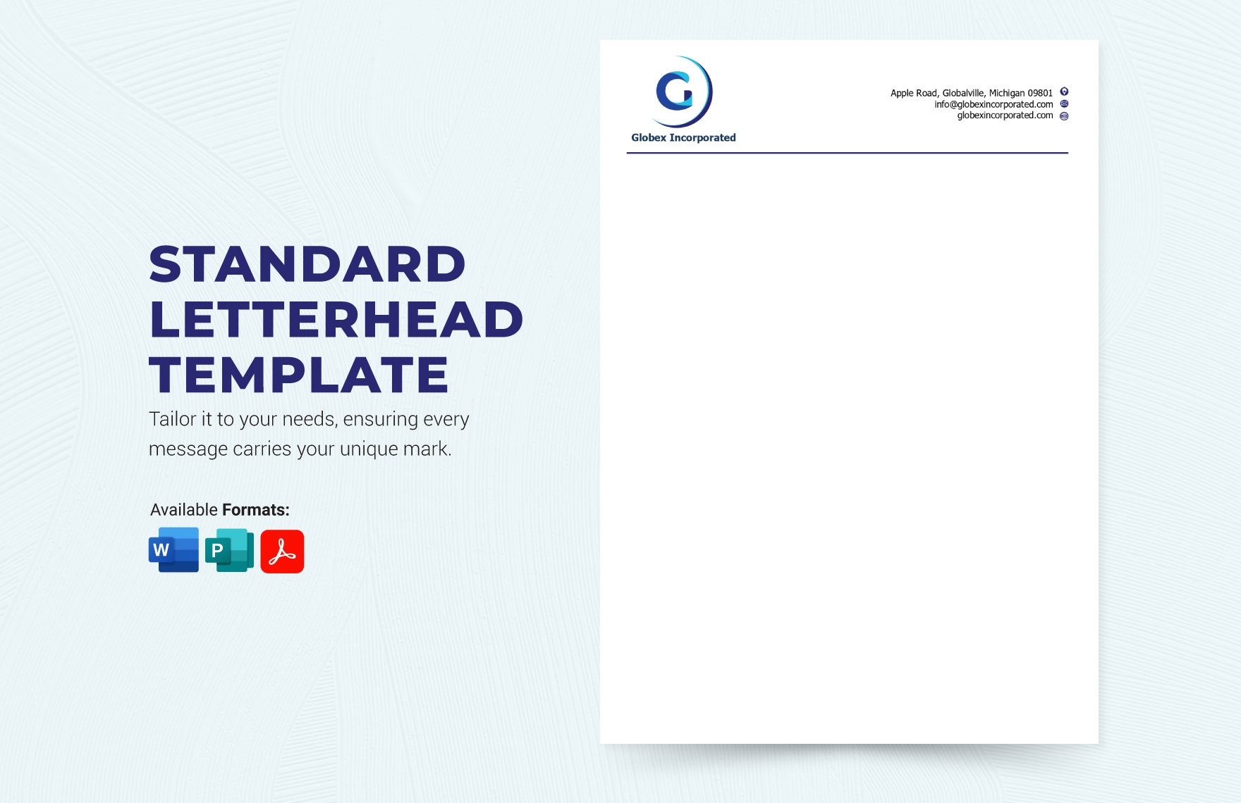 Standard Letterhead Template In Word Publisher PDF Download Template Standard Letterhead Template In Word Publisher PDF Download Template