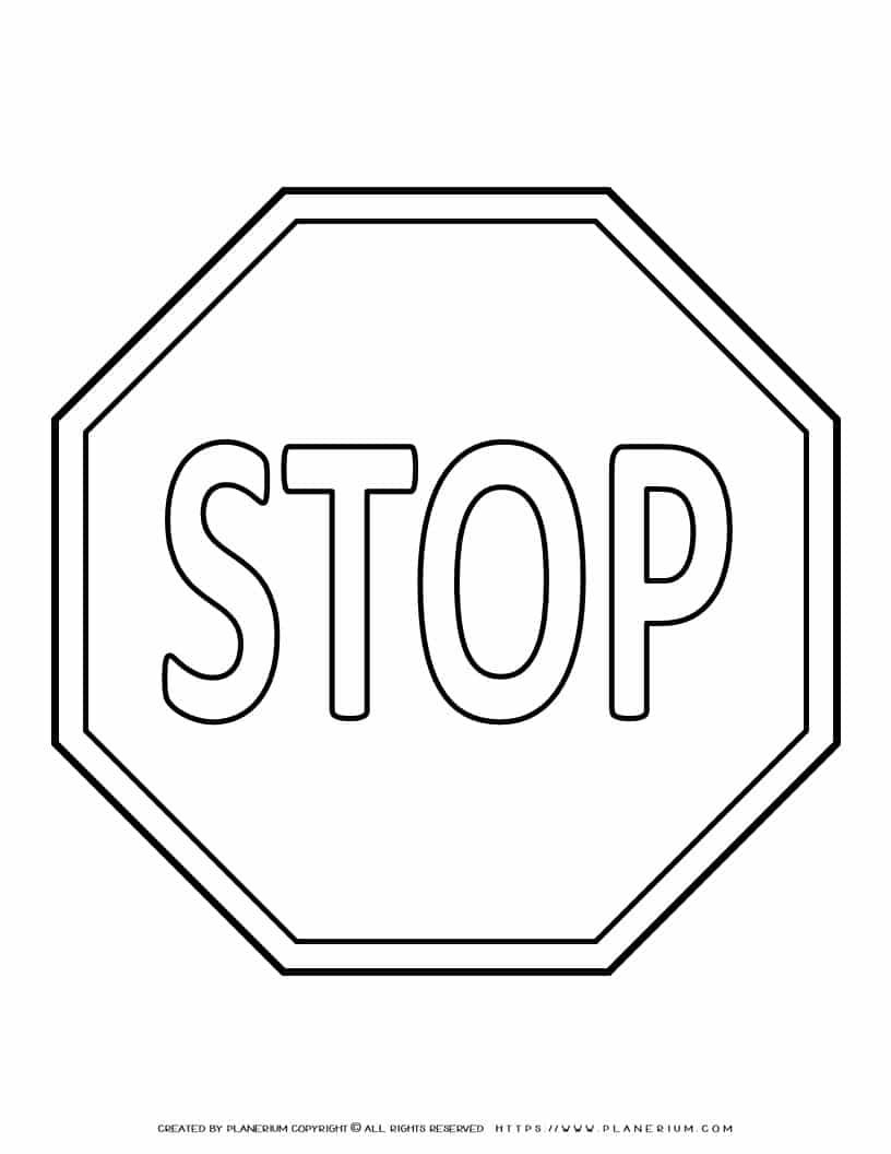 Free Printable Stop Sign Template Free Printable Stop Sign Template