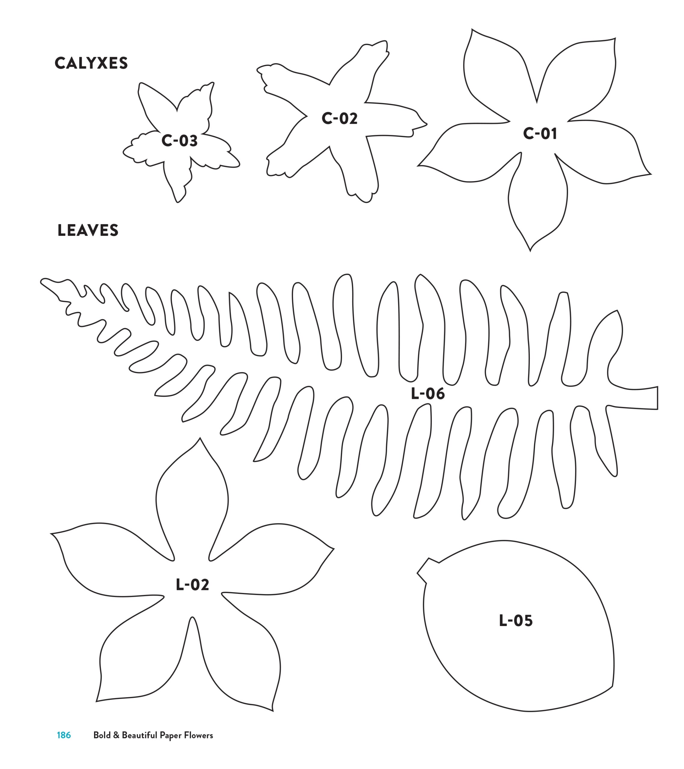 Free Printable Paper Flower Template Free Printable Paper Flower Template