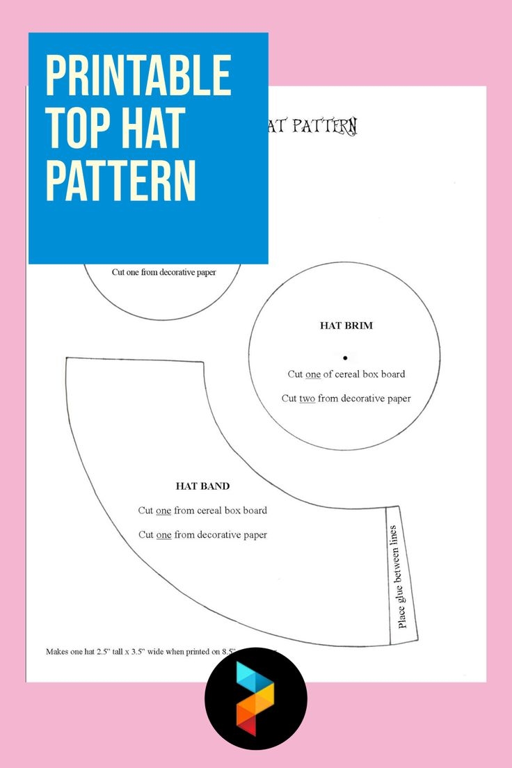 Free Printable Top Hat Templates Free Printable Top Hat Templates