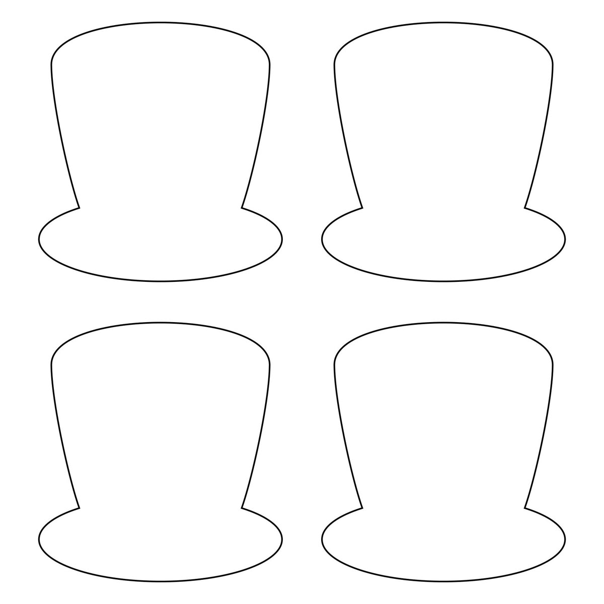 Top Hat Pattern 10 Free PDF Printables Printablee Top Hat Pattern 10 Free PDF Printables Printablee