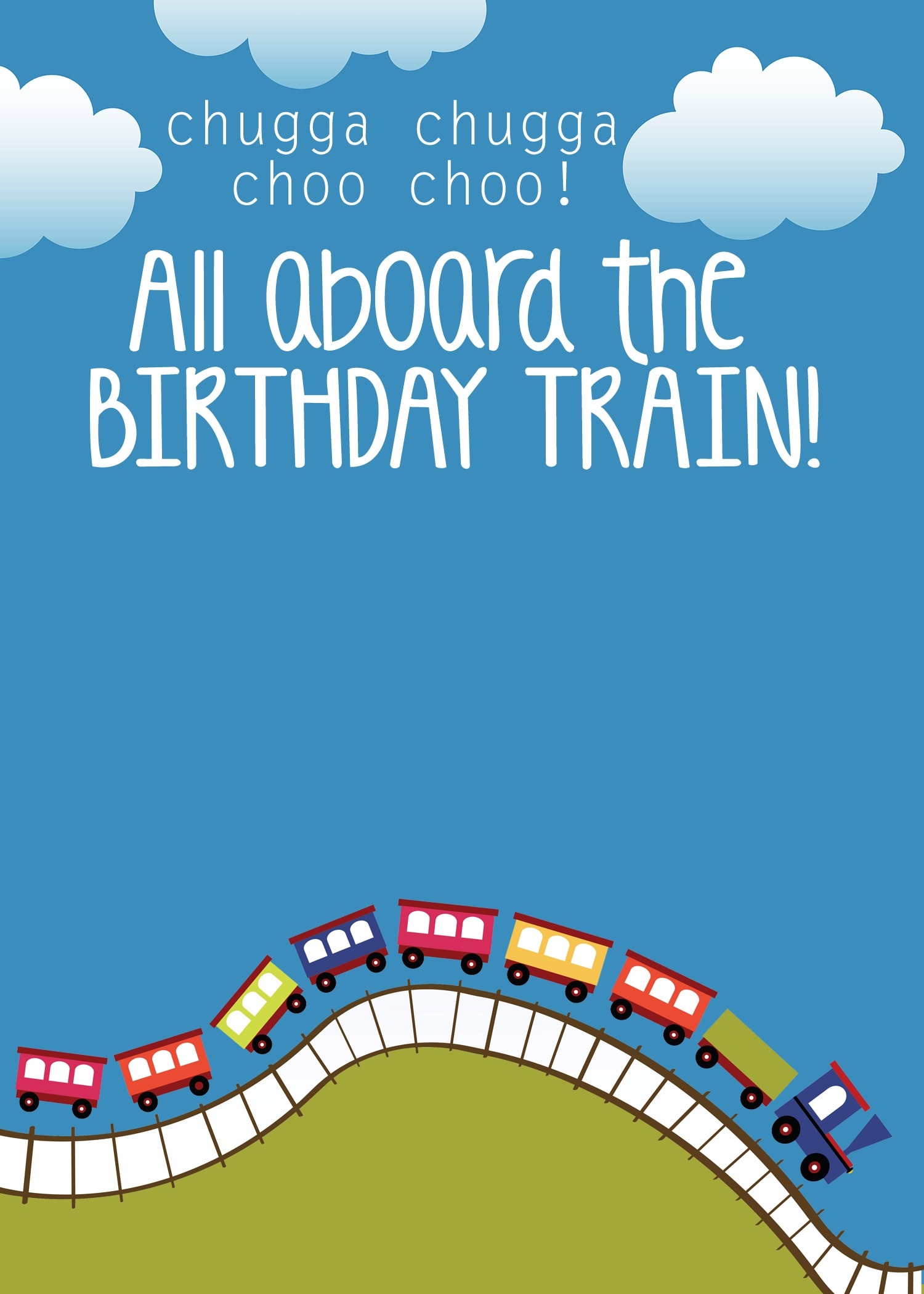 Free Printable Train Invitation Templates