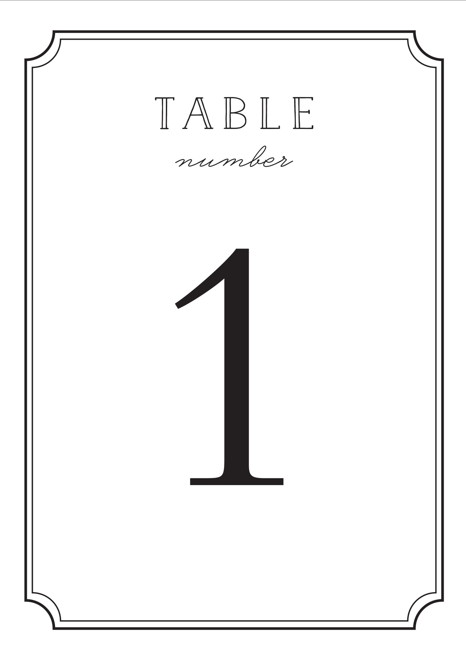 Type Frame Table Number Printables By Basic Invite Type Frame Table Number Printables By Basic Invite