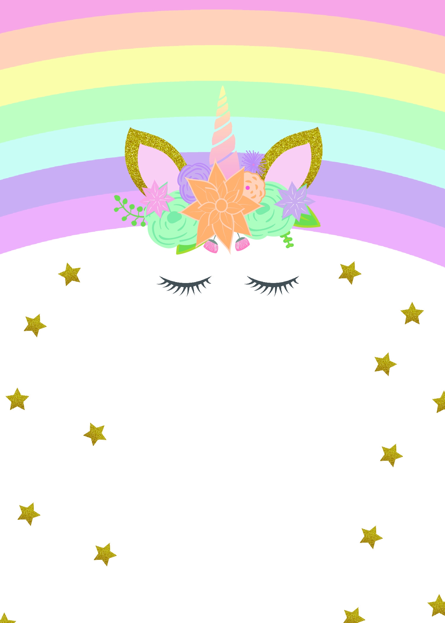 Free Printable Unicorn Invitation Template Free Printable Unicorn Invitation Template