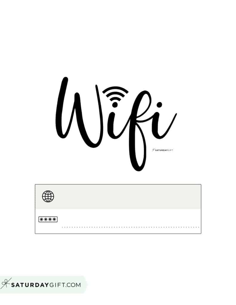 WiFi Password Sign 11 Cute Free Printable Templates WiFi Password Sign 11 Cute Free Printable Templates
