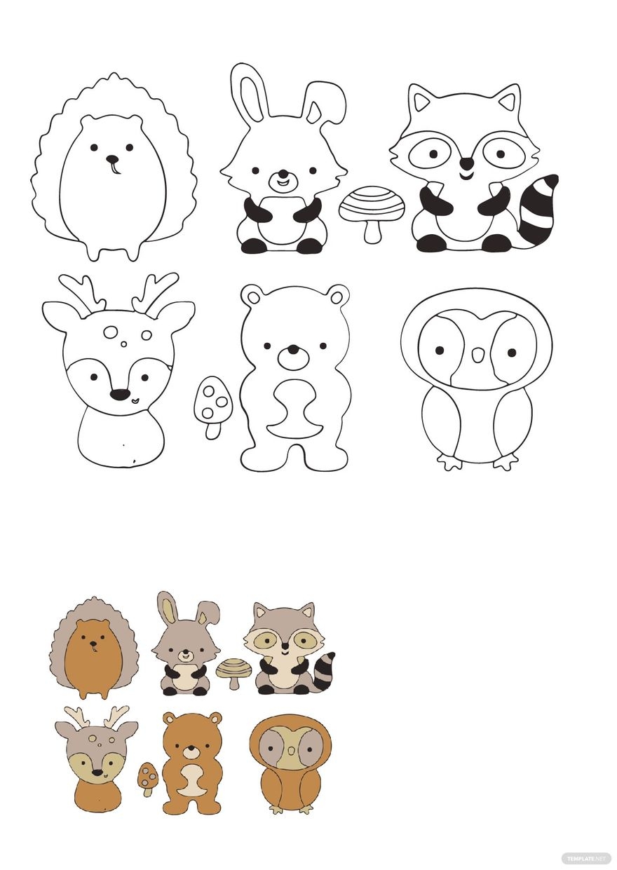 Free Printable Woodland Animal Templates